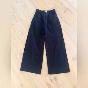 Kowtow 100% Organic Cotton Wide-Leg Black Pants size XS